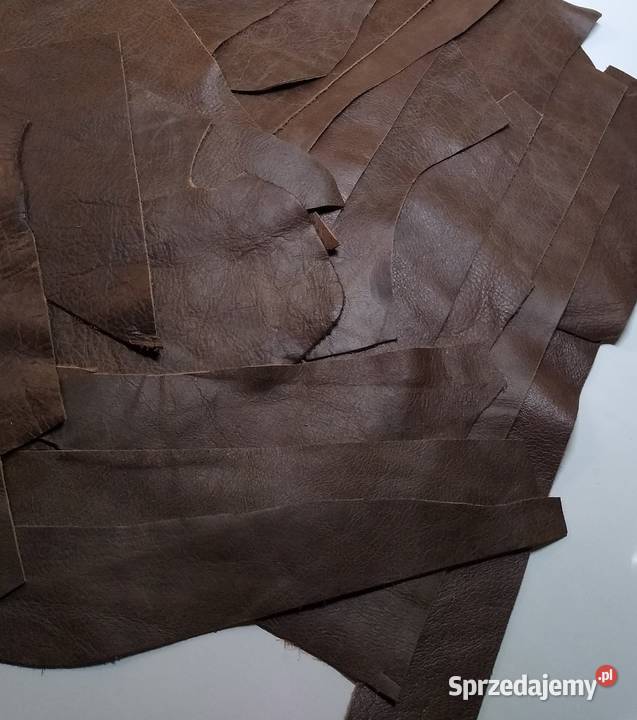 Skóra 578 g Licowa Włoska średnie i małe kawałki Antyki, Sztuka, Kolekcje Gdańsk