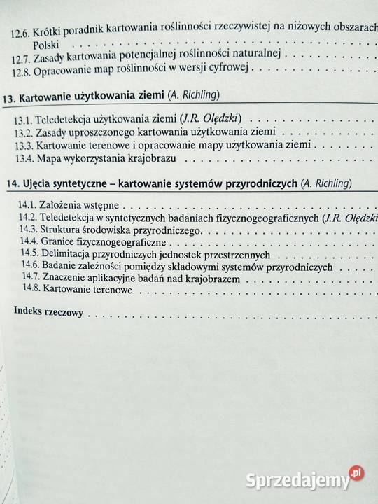 Geograficzne badania środowiska przyrodniczego Antykwariat Warszawa