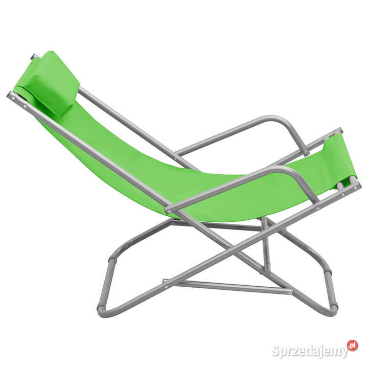 Krzesła bujane 2 stal zielone WM310339 Warszawa