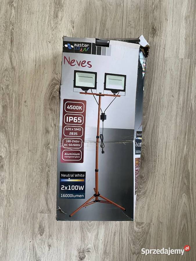 Halogen naświetlacz LED zestaw 1x50W LED IP65 Pozostałe łódzkie sprzedam