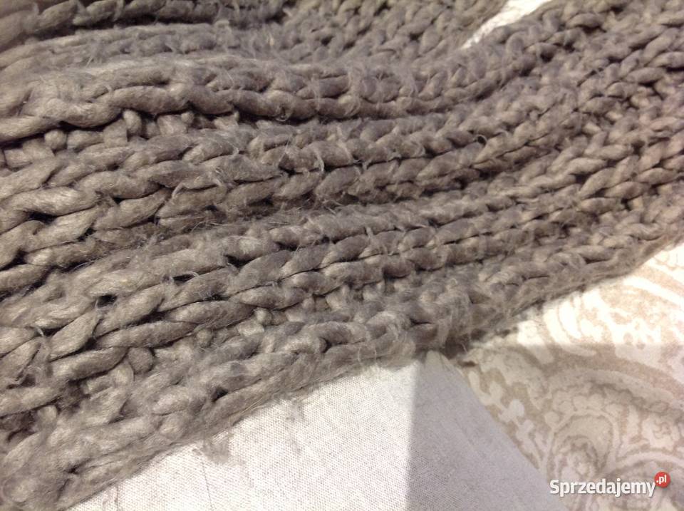 Długi Szalik Szal Wełniany Dodatki Nowa Sól