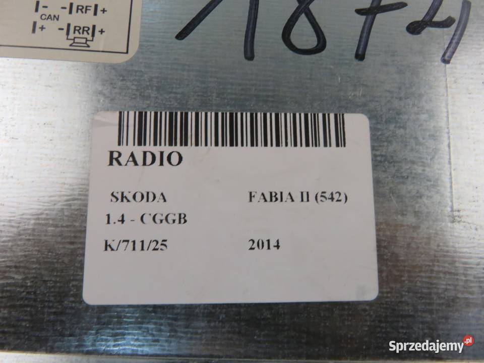 RADIO SKODA FABIA II 542 5J0035152D KOD