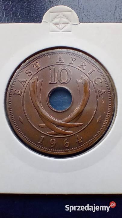 Stare monety 10 cent 1964 Brytyjska Afryka Lesko