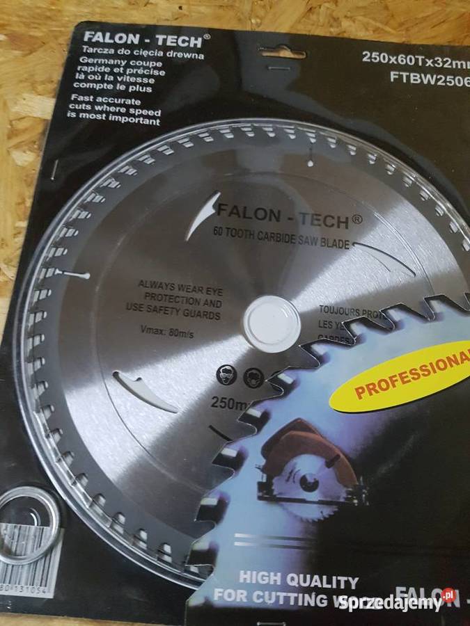 TARCZA WIDIOWA DO DREWNA 250 x 32mm 60T PIŁA Dom i Ogród Głogowa