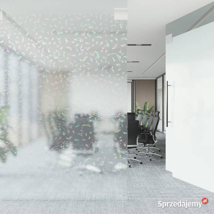 Folia okienna matowa tęczowy wzór 3D 60x2000 PVC mazowieckie Warszawa