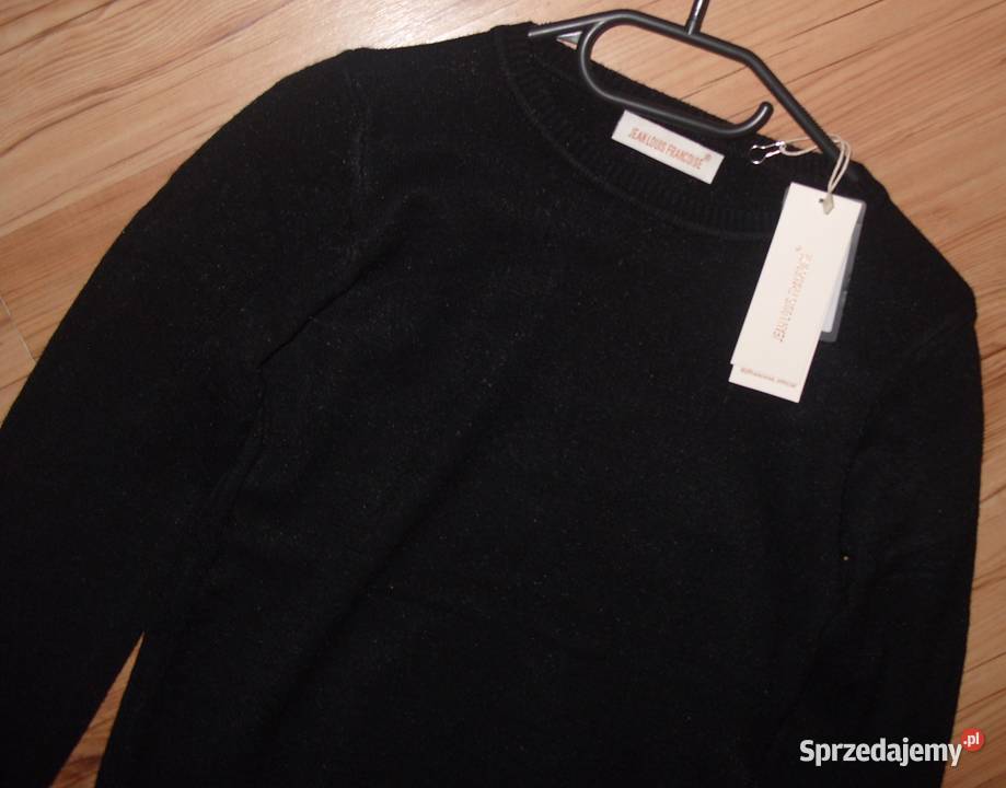 czarny cieplutki sweter JEAN LOUIS FRANCOISE rML Rawicz