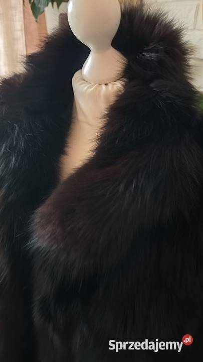 Futro czarne vintage czarny lis rL Inny wzór Marki