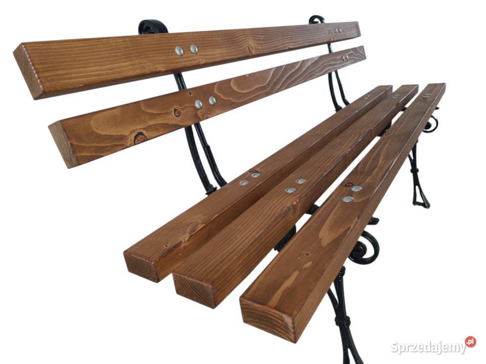 Ławka klasyczna 150 aluminiowe nogi proste Miechów