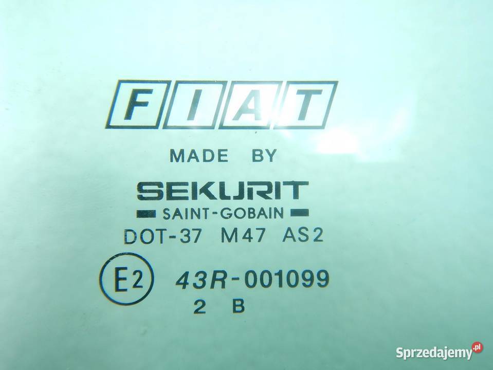 SZYBA DRZWI PRAWY PRZÓD FIAT TIPO TEMPRA Szyby lubelskie