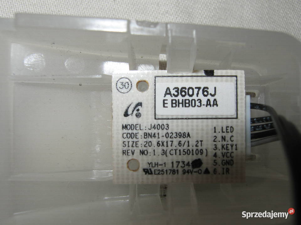SAMSUNG BN4102398A MODUŁ ODBIORNIK IR Telewizory Nowy Sącz sprzedam