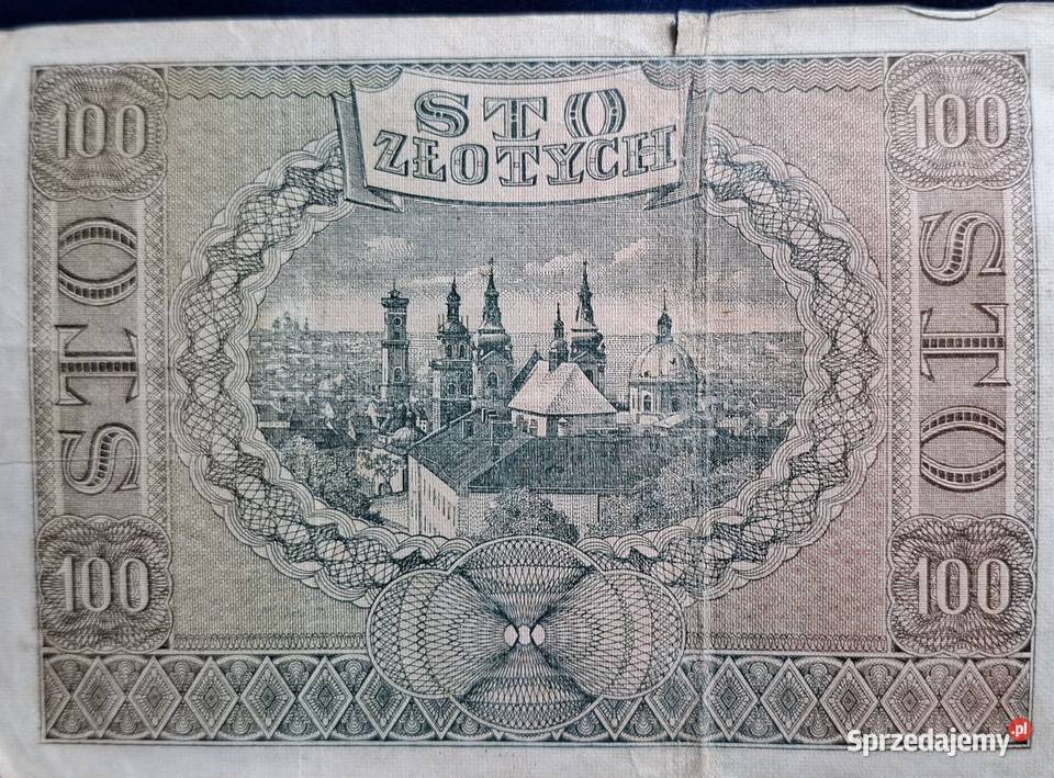 100 z 1941 roku Bank Emisyjny w Polsce Generalna pomorskie Wejherowo