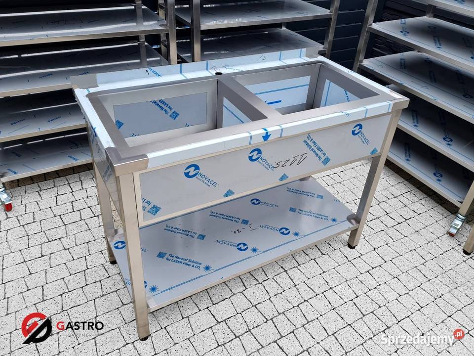 Zlew 2komorowym spawany basen 1200x600x850 mm Gastronomia