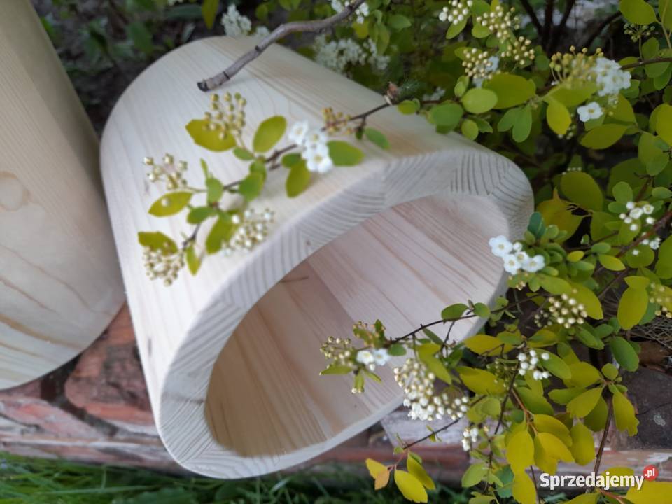 Donica drewniana sosnowa MAŁA donica ogrodowa Kalety