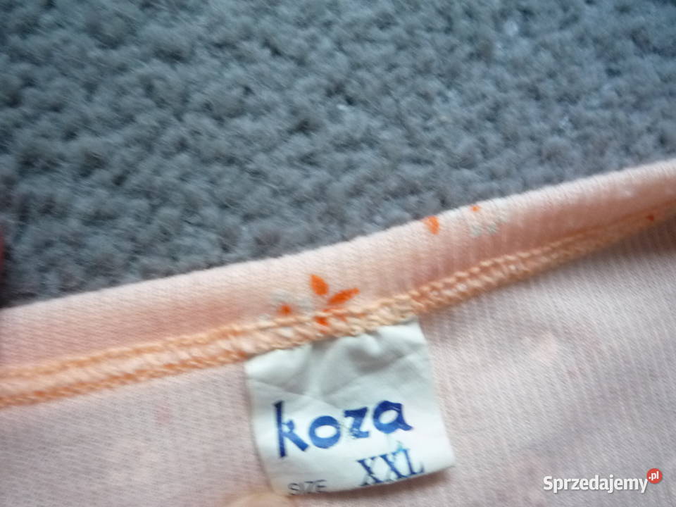 Nowa Koza42XL 44XXL Pomarańczowa w kwiatki krótki Szczecin