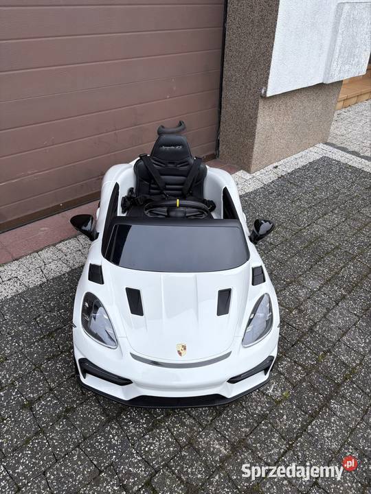 Auto na akumulator Porsche 718 12V białe opolskie Namysłów