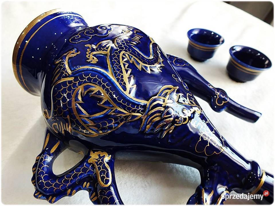 Orientalny Dzbanek Karafka porcelana w stylu Dzbanki, karafki i mleczniki lubuskie