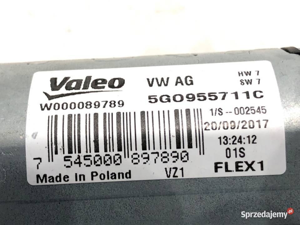 SILNIK WYCIERACZEK TYŁ VW TOURAN 5G0955711C osobowe Silniki wycieraczek
