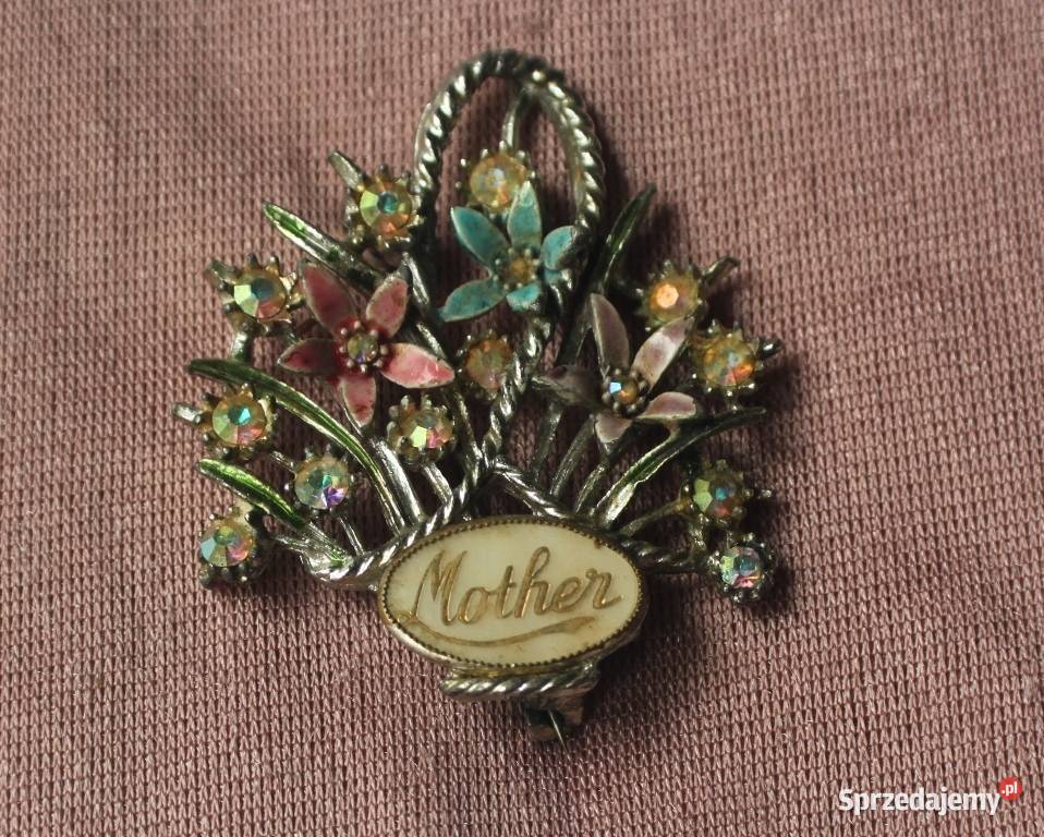 Stara broszka koszyczek Mamy Ochojno sprzedam