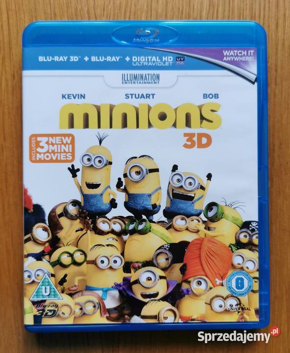 Minions 3D Minionki 3D 2x Bluray En 2015 Parzęczew