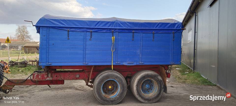 Przyczepa rolnicza tandem wywrotka 10t nieuszkodzony Stupsk
