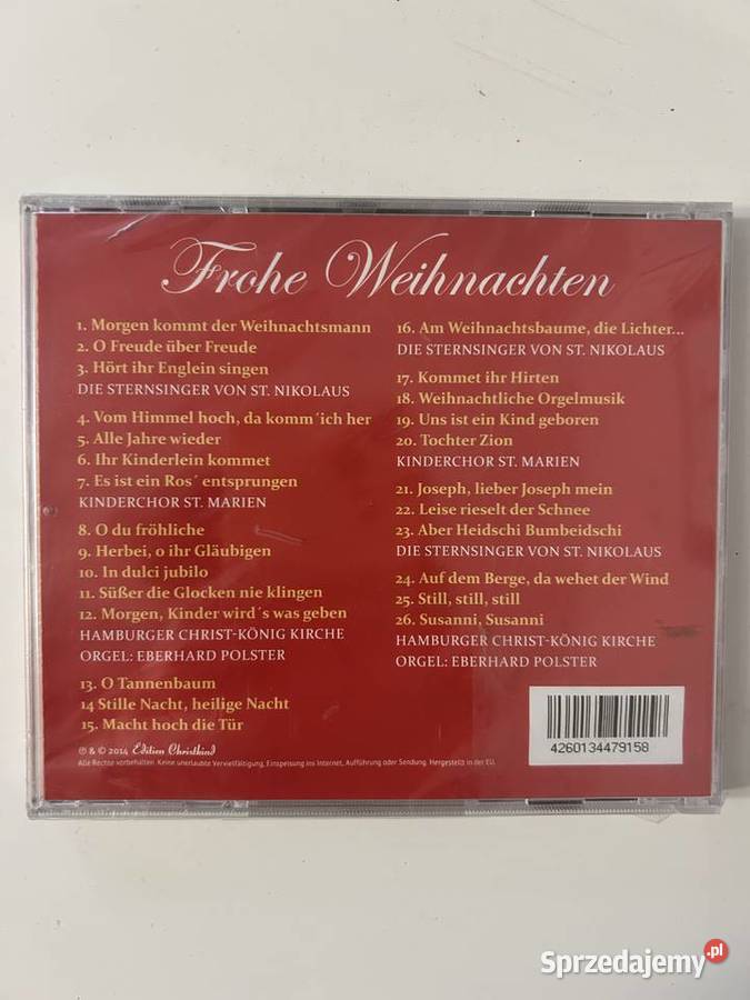 Frohe Weihnachten CD Niemieckie Kolędy Christmas Warszawa