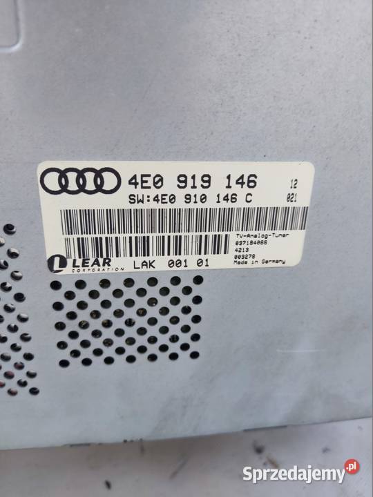 AUDI A8 D3 WZMACNIACZ MODUŁ TUNER RADIA TV Radom