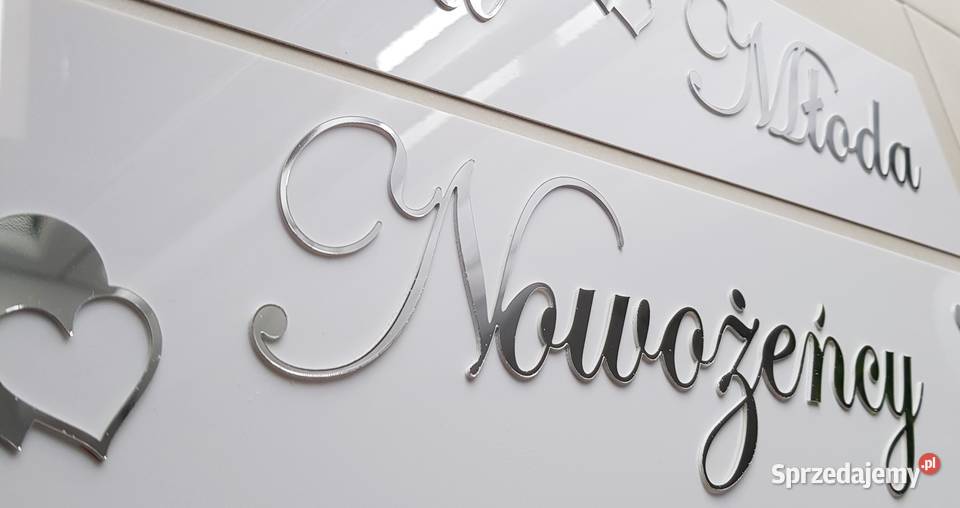 Tablice ślubne na rejestrację