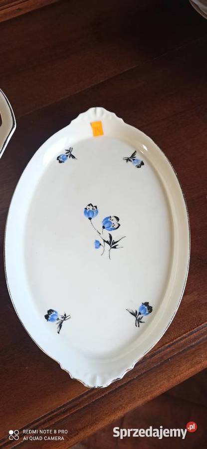 Patera KPM Krister Royal Ivory Niebieskie kwiaty Gdańsk