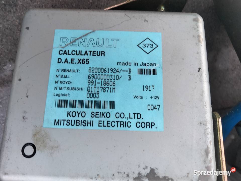 RENAULT CLIO II LIFT wspomaganie elektryczne elementy kolumny kierowniczej Zawieszenie i układ kierowniczy