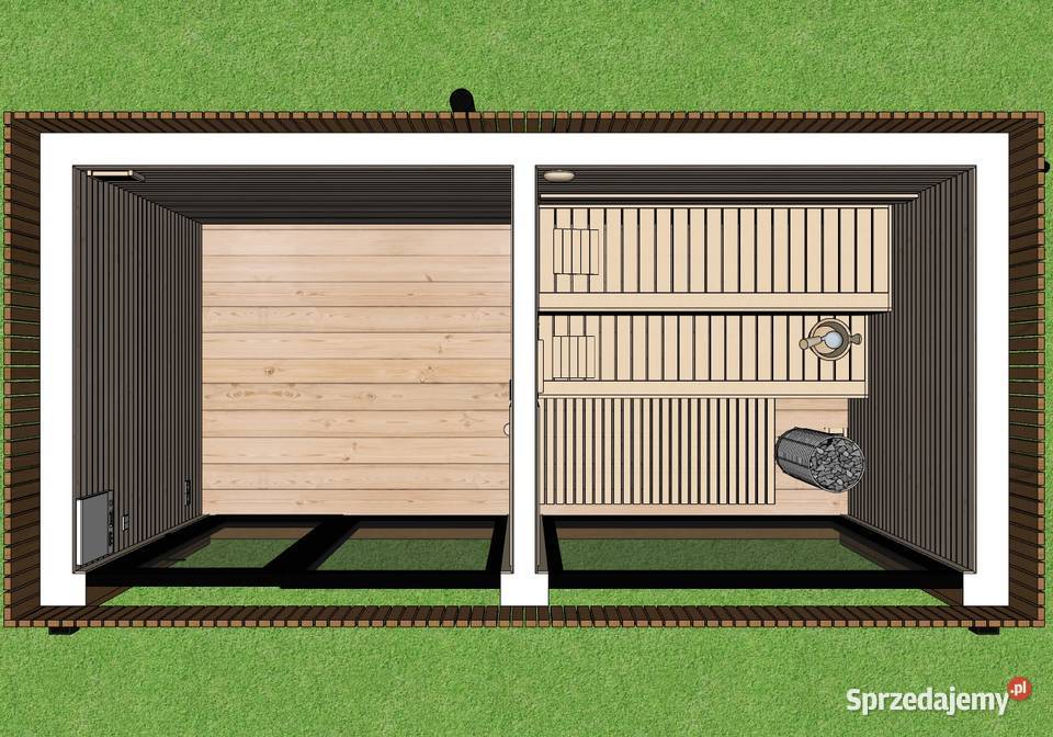 Sauna ogrodowa Sven XL 450 x 225 śląskie Bielsko-Biała