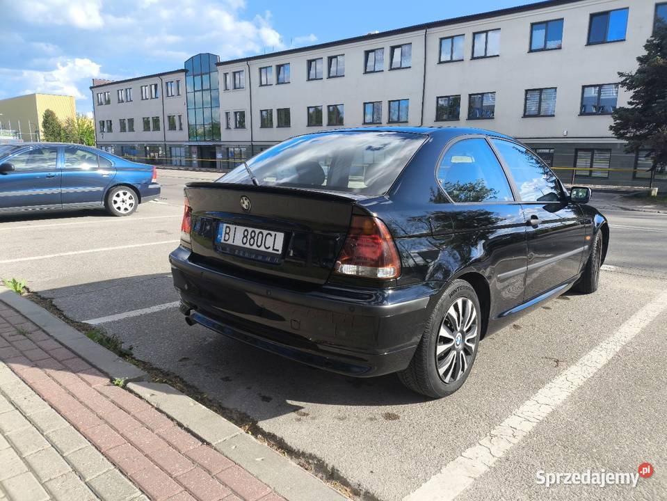 Bmw e46 compact 316i 115 bez wkładuklima welurowa tapicerka Białystok