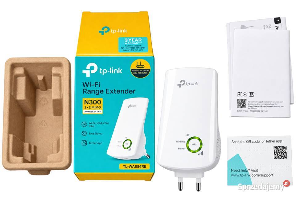 TPLink TLWA854RE Wzmacniacz Sygnału WiFi Dobiegniew