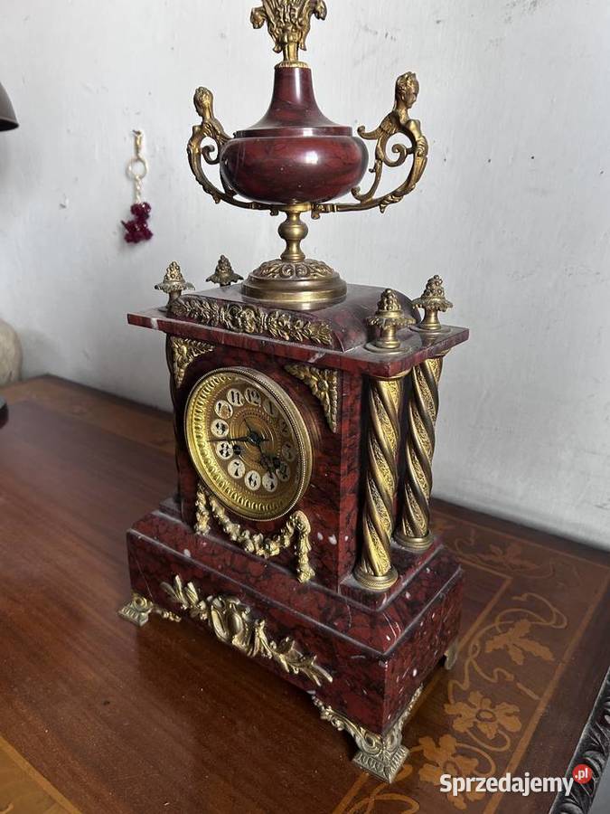 zegar kominkowy marmur