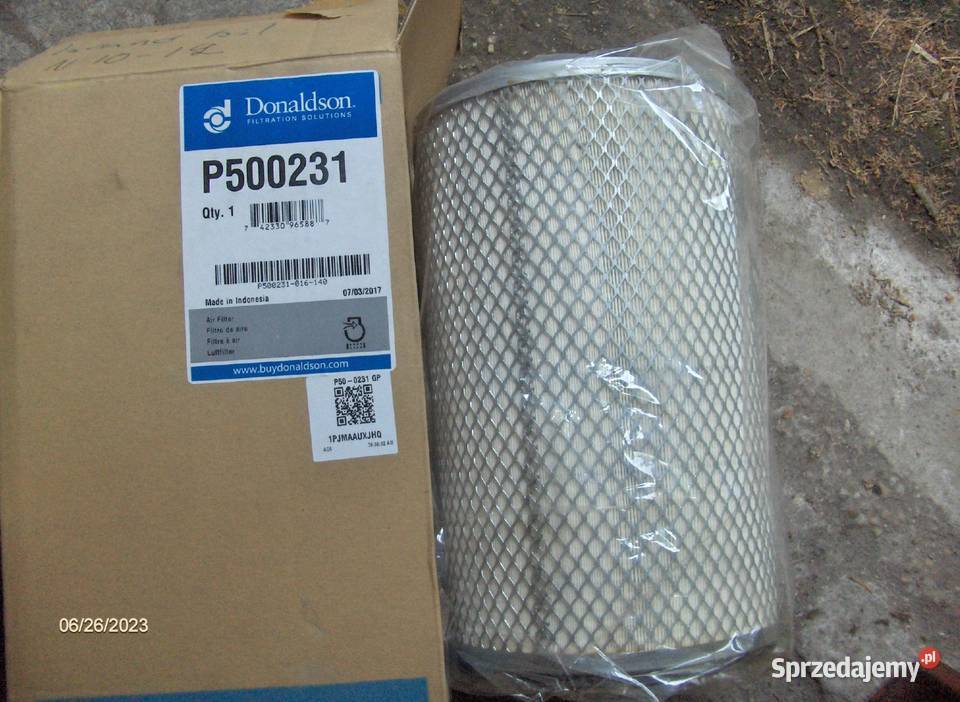 Filtr powietrza Donaldson P780331 P500231 Jawiszowice sprzedam