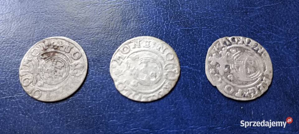 Stare monety Półtorak 3 sztuki Srebro podkarpackie Lesko