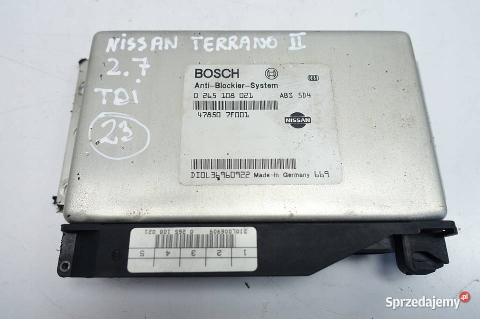 Nissan Terrano II STEROWNIK ABS moduł 0265108021 Pozostałe Rudka