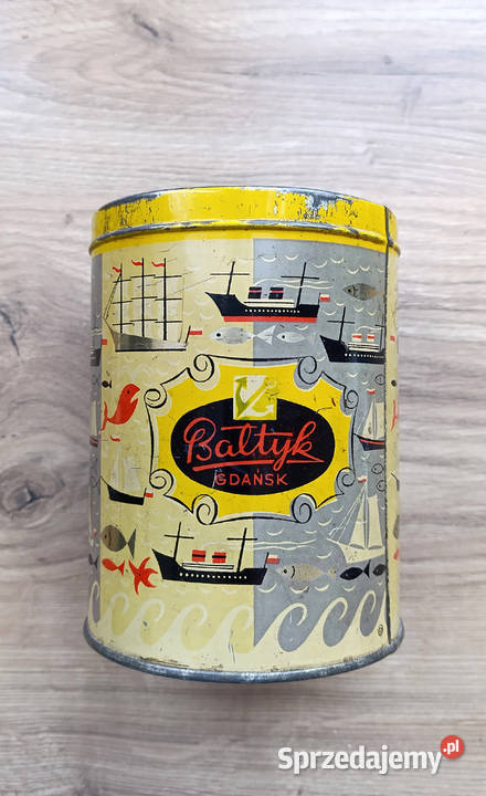 Puszka cukierkach z PRLu Tychy