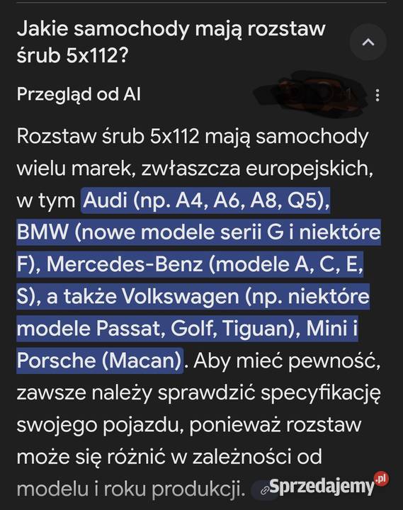 Koło felga opona MERCEDES 5x112 koło zapasowe Piekary Śląskie