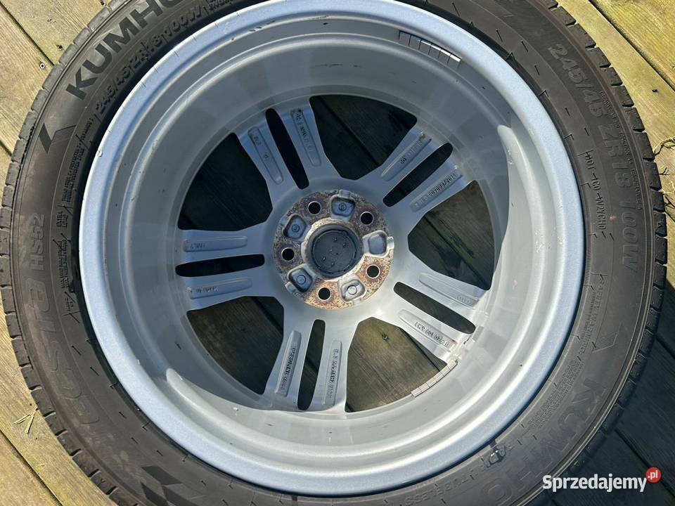 Felgi Audi 18 z oponami letnimi 24545R18 5x112 aluminiowe Wrocław