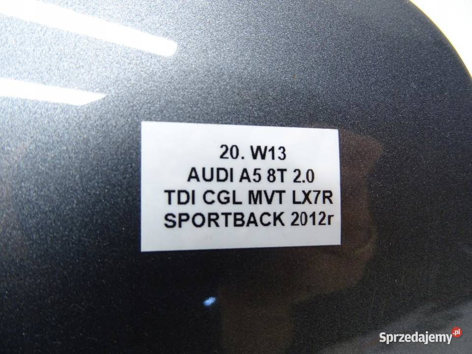 KLAPKA WLEWU PALIWA AUDI A5 8T LIFT SPORTBACK osobowe