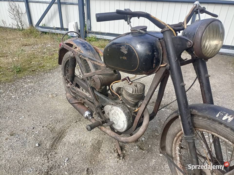 WFM 125 czarna 1956r oryginalna uszkodzony Motoryzacja