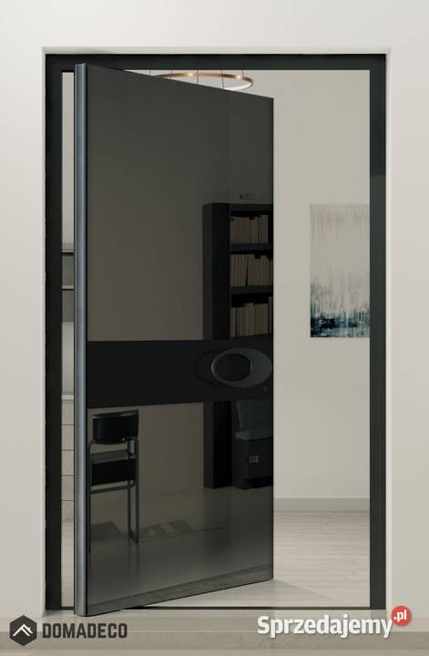 PIVOT VL20B czarne szklane aluminiowe drzwi mazowieckie Warszawa