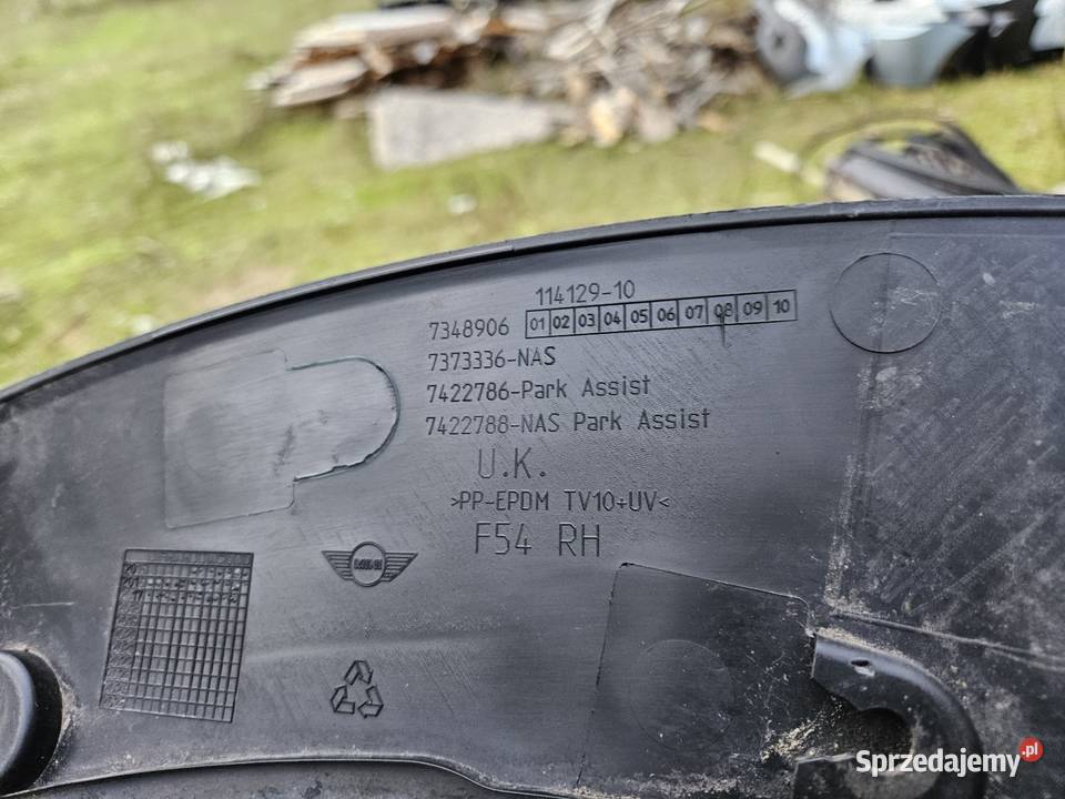 MINI COOPER F54 LISTWA BŁOTNIKA PRAWY PRZÓD wielkopolskie Międzychód sprzedam