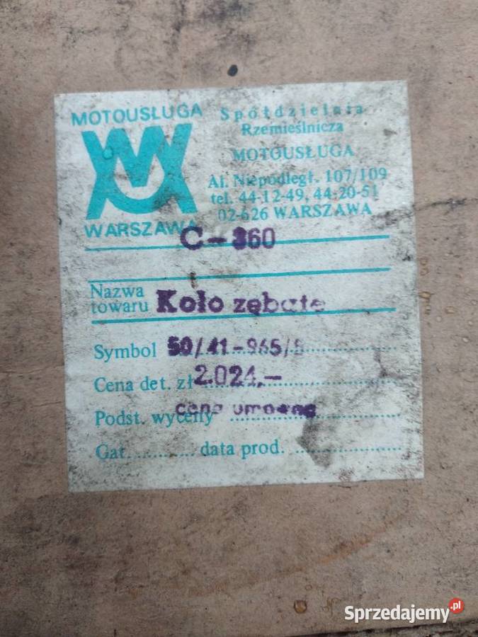 Koło zębate skrzyni biegów 23 biegu c360 Toruń