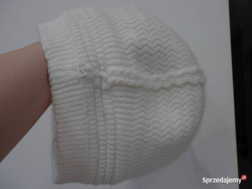 Czapka Wełniana 100 Wełna Slouchy Beanie Kolor