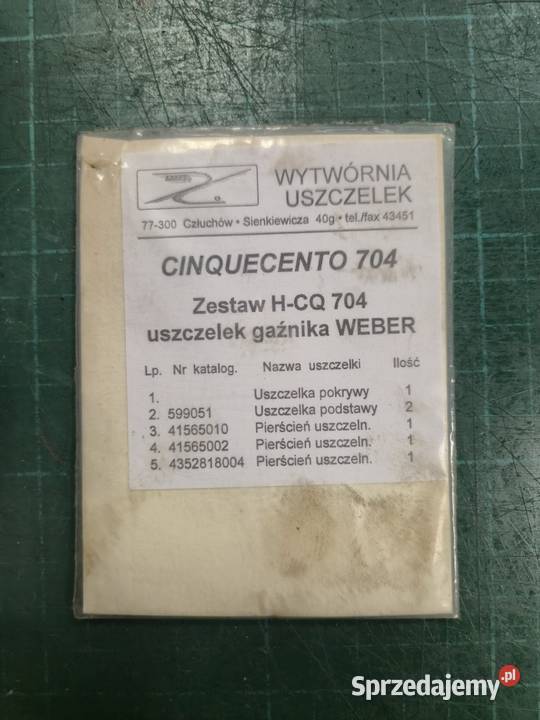 Zestaw uszczelek gaźnika Cinquecento Weber
