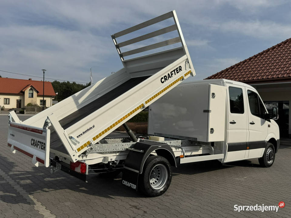 Volkswagen Crafter 6 Osób Brygadówka DOKA ESP Widełki