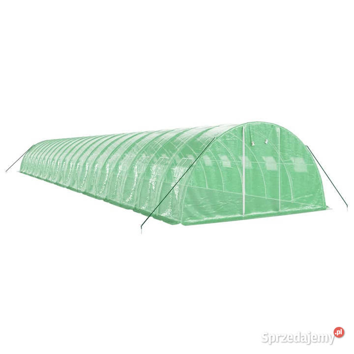 Szklarnia ze stalową ramą zielona 80 m 20x4x2 m Warszawa