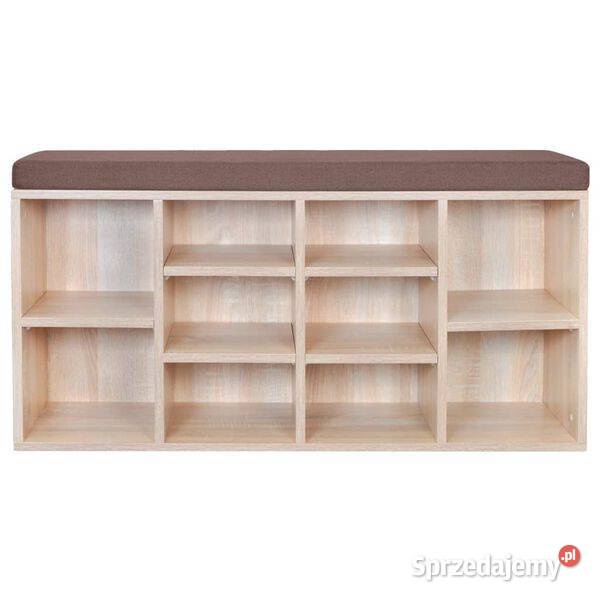 vidaXL Ławka z półką na buty 10 przegródek kolor Warszawa