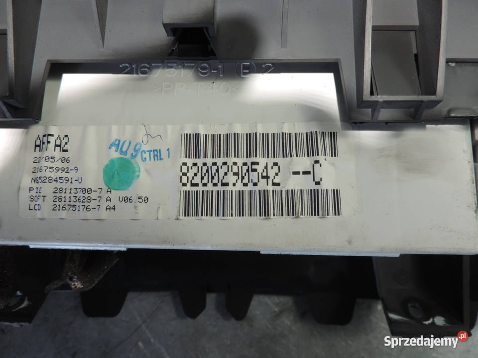 WYŚWIETLACZ ZEGAR RENAULT MEGANE II 8200290542C Nowy Sącz